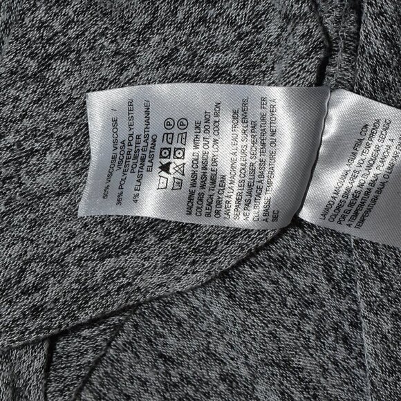 Lucky Brand Long Sleeve Oversized V Neck Pullover Tunic Sweater Grey Size L - Picture 11 of 11